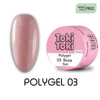 Polygel Toki-Toki №03 Rose 15 мл Polygel Toki-Toki №03 Rose 15 мл