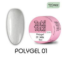 Polygel Toki-Toki №01 Milk 15 мл Polygel Toki-Toki №01 Milk 15 мл