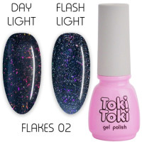 Toki-Toki Гель лак Flakes №02, 5мл Toki-Toki Гель лак Flakes №02, 5мл