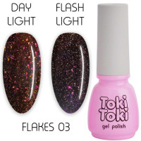 Toki-Toki Гель лак Flakes №03, 5мл Toki-Toki Гель лак Flakes №03, 5мл