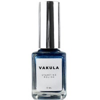 Vakula Nails Лак для стемпінгу №22 синій з шимером, 12 мл