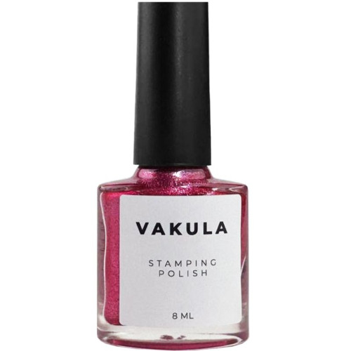 Vakula Nails Лак для стемпінгу №28 гранатовий з шиммером, 8 мл Vakula Nails Лак для стемпінгу №28 гранатовий з шиммером, 8 мл