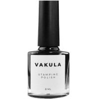 Vakula Nails Лак для стемпінгу №02 чорний, 8 мл