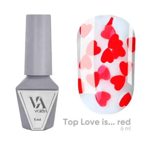 Valeri Top Love is red 6 мл Valeri Top Love is red 6 мл