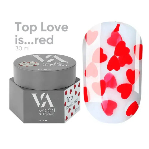 Valeri Top Love is red 30 мл Valeri Top Love is red 30 мл