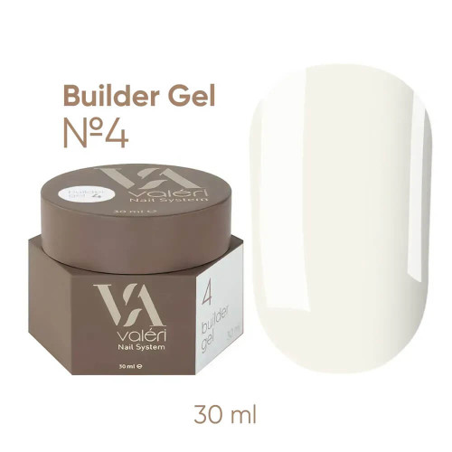 Valeri Builder Gel №04, 30 мл Milk