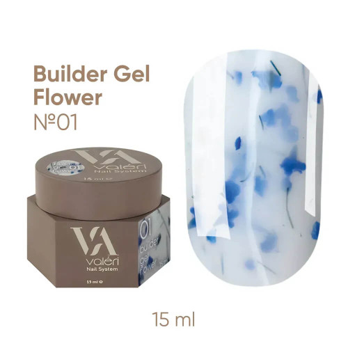 Valeri Builder Gel Flower №01, 15 мл