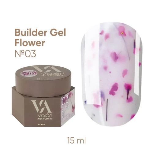 Valeri Builder Gel Flower №03, 15 мл