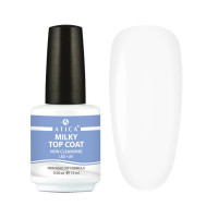 Atica Milky Top Coat – молочный топ без липкого слоя, 15 мл Atica Milky Top Coat – молочный топ без липкого слоя, 15 мл