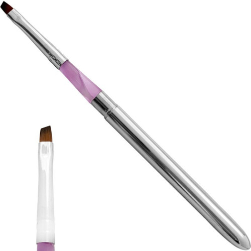 Пензлик для гелю Nail Art Brush №4 Скошений Пензлик для гелю Nail Art Brush №4 Скошений